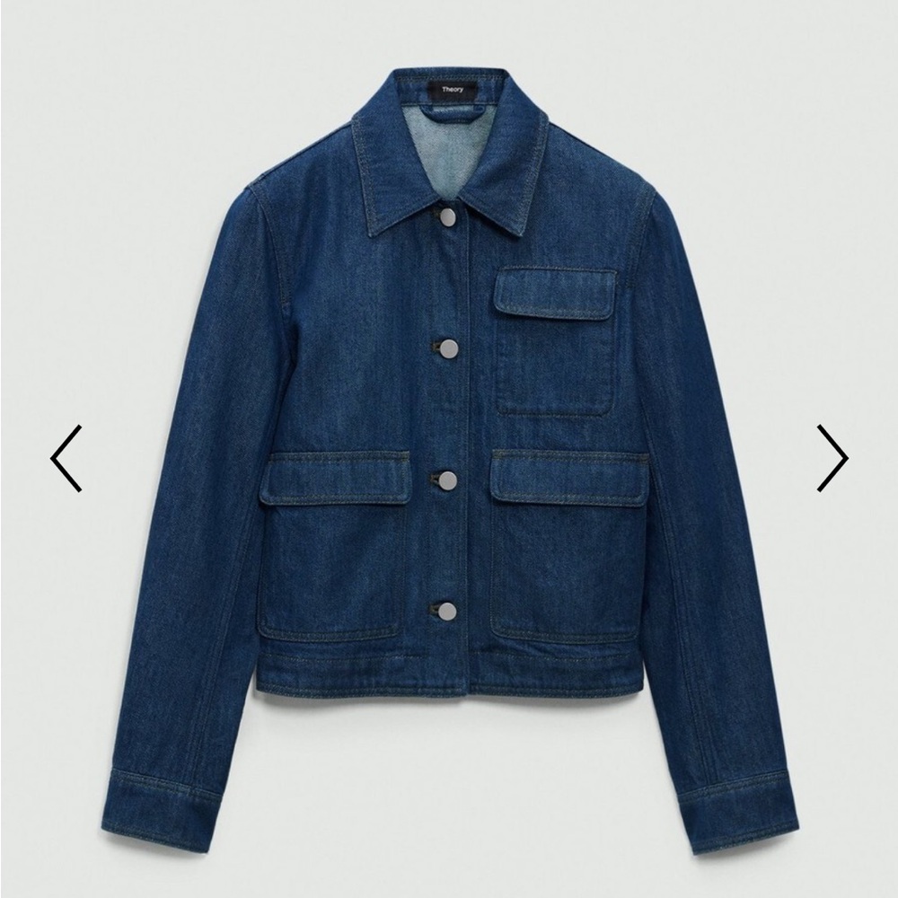 Theory Dark Blue Jean Jacket